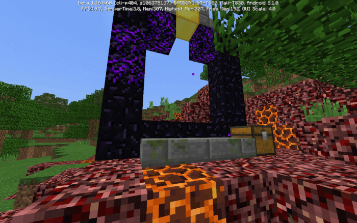 106375137 Nether Portal Next to a Village screenshot 2