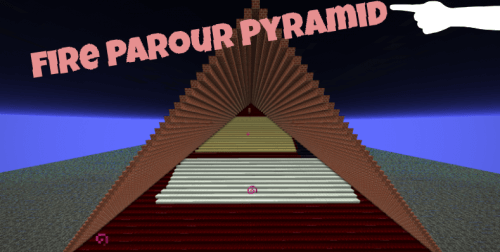 Карта Fire Parkour Pyramid скриншот 1
