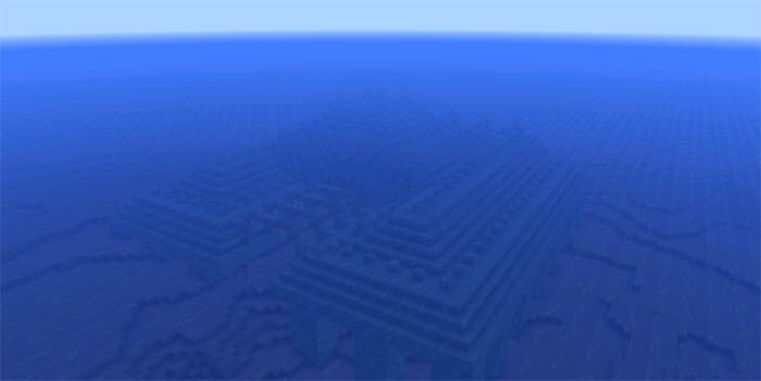 Подводная крепость около спавна Сид Minecraft