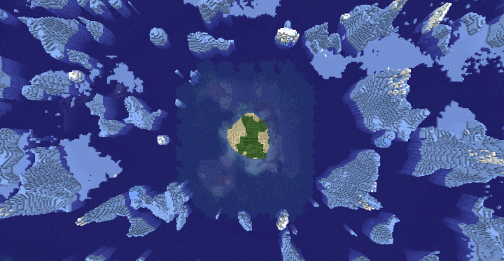 Остров посреди ледяного биома screenshot 3