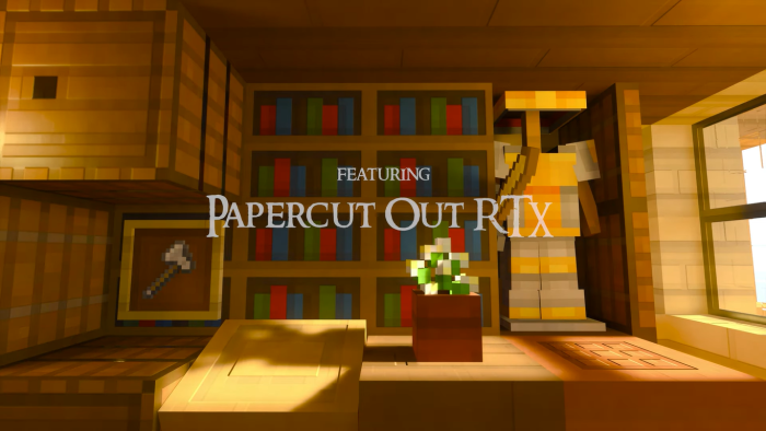 Paper Cut-Out RTX for Minecraft Pocket Edition 1.20