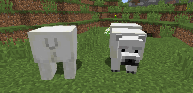 Белые медведи в Minecraft 1.10