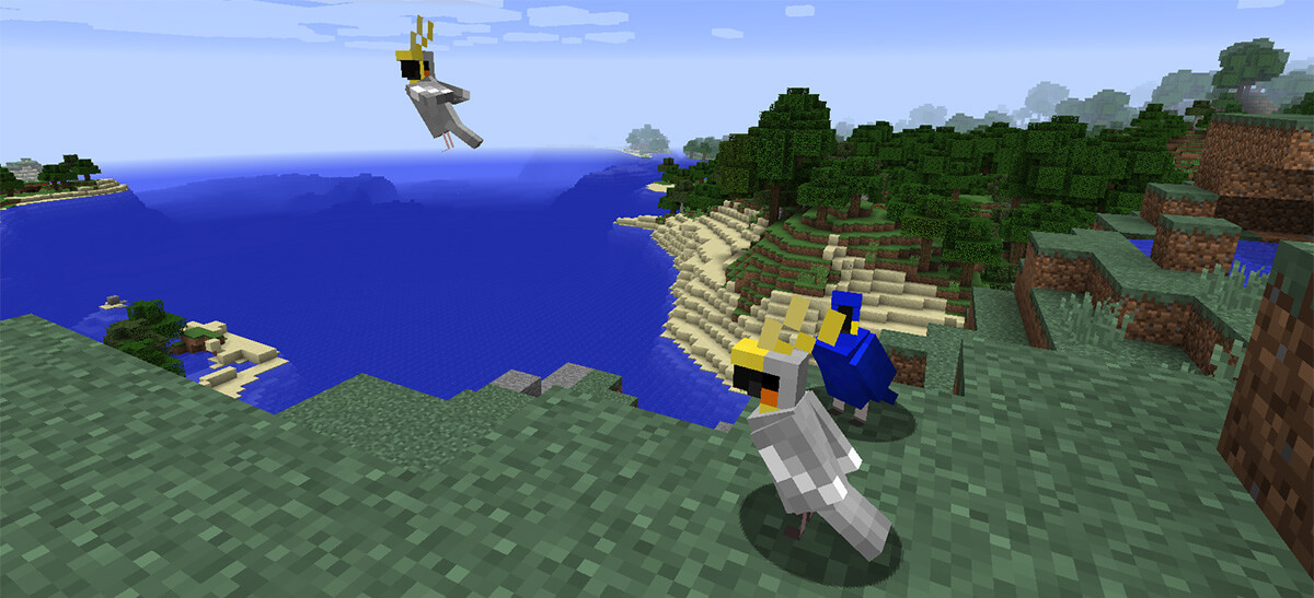 Parrots screenshot 1 in Minecraft 1.12