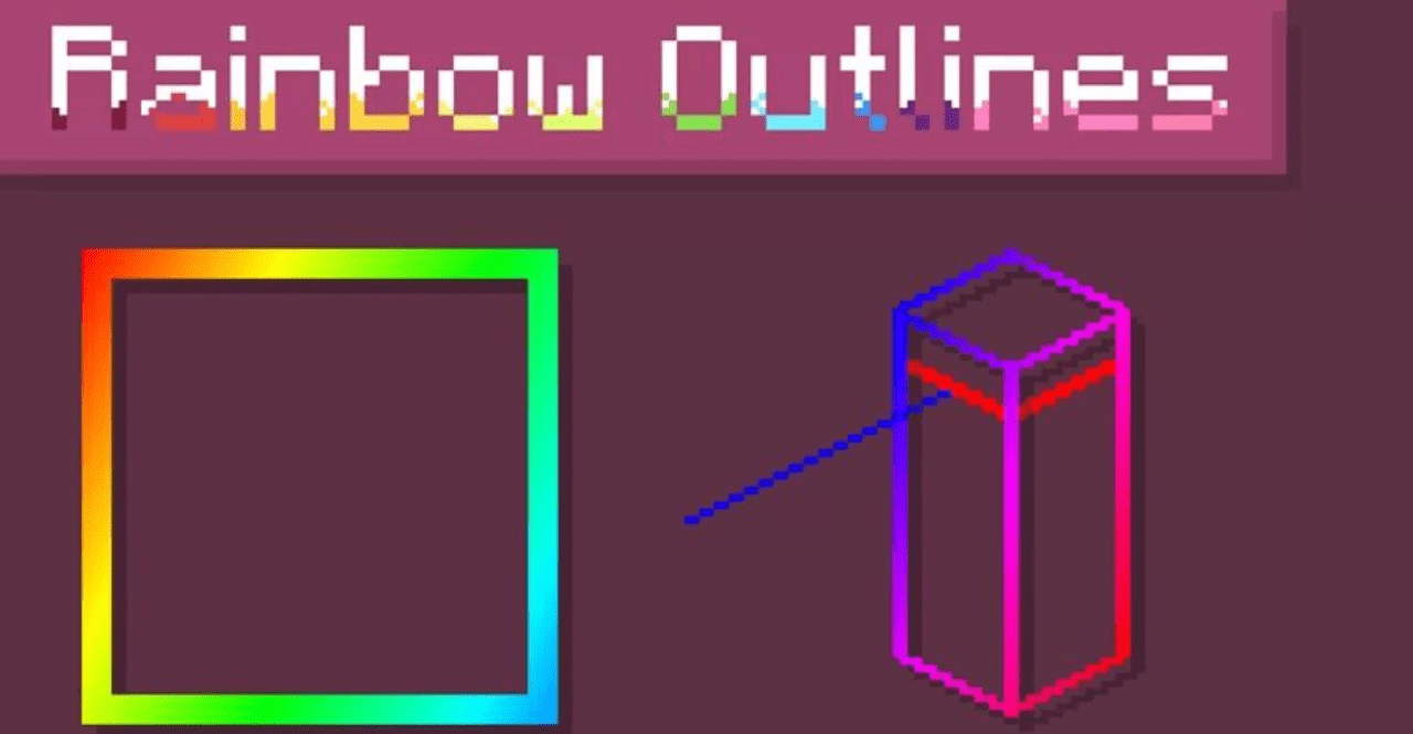 Rainbow Fade Outlines screenshot 1