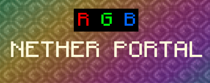 Rainbow Nether Portal screenshot 1