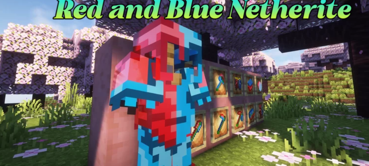 Red and Blue Netherite screenshot 1