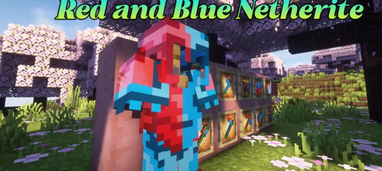 Red and Blue Netherite screenshot 1