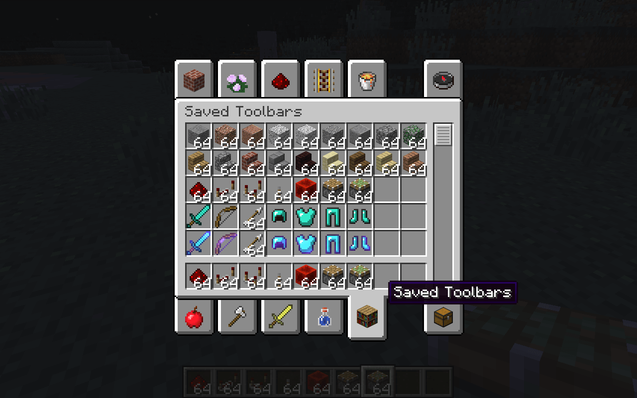 Saved Inventories in Minecraft 1.12