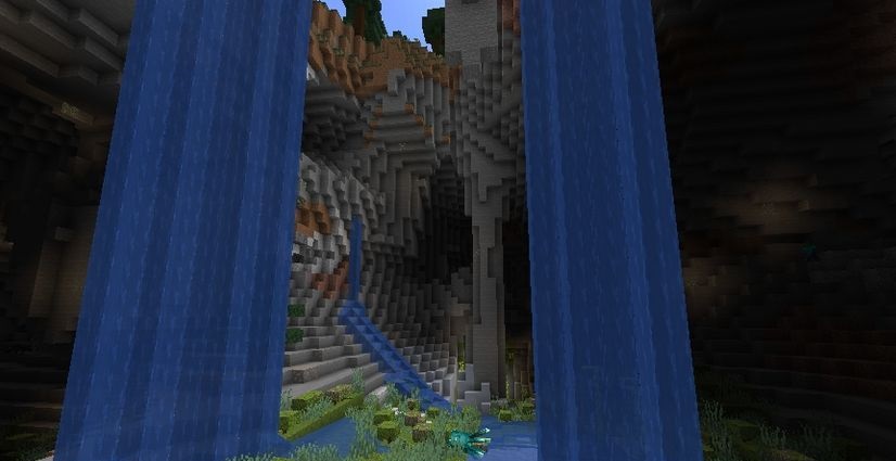 Огромная пещера и портал в реке screenshot 3