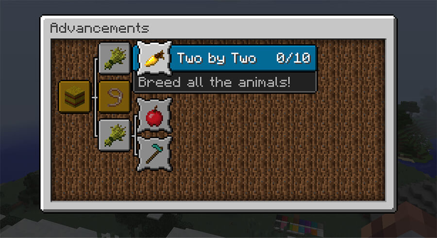 New achievements in Minecraft 1.12