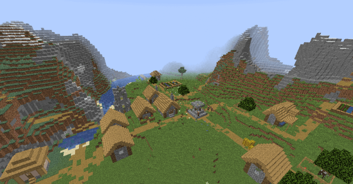 Деревня посреди гор screenshot 1
