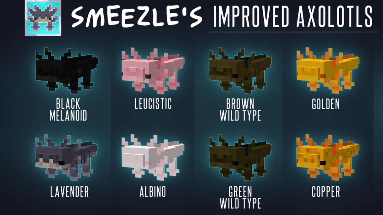 Smeezle’s Improved Axolotls screenshot 1