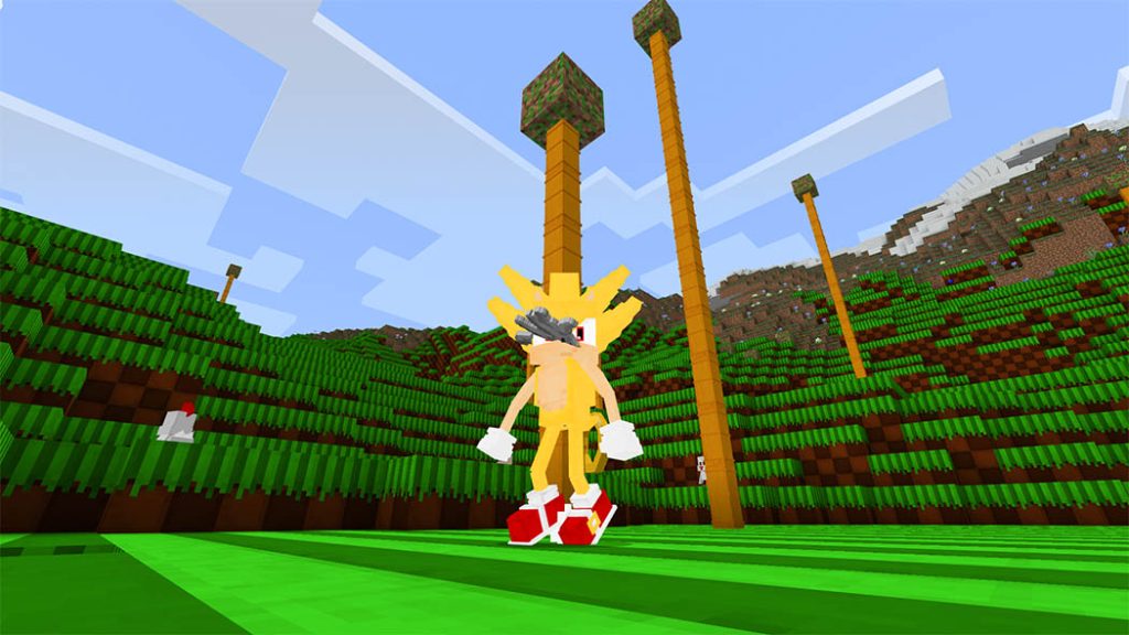 Minecraft Sonic DLC All Characters in Sonic Minecraft 