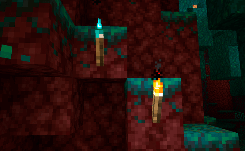 Soul Fire Torch in Minecraft 1.16