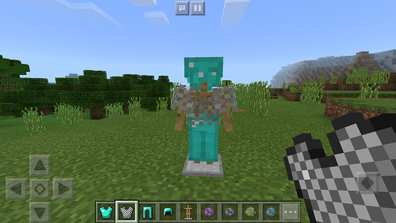 Armor Stand in Minecraft PE 1.2