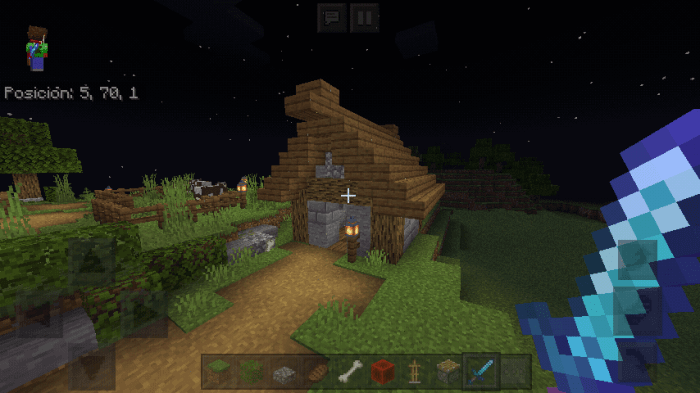 Minecraft pocket edition 0.12.0 survival house
