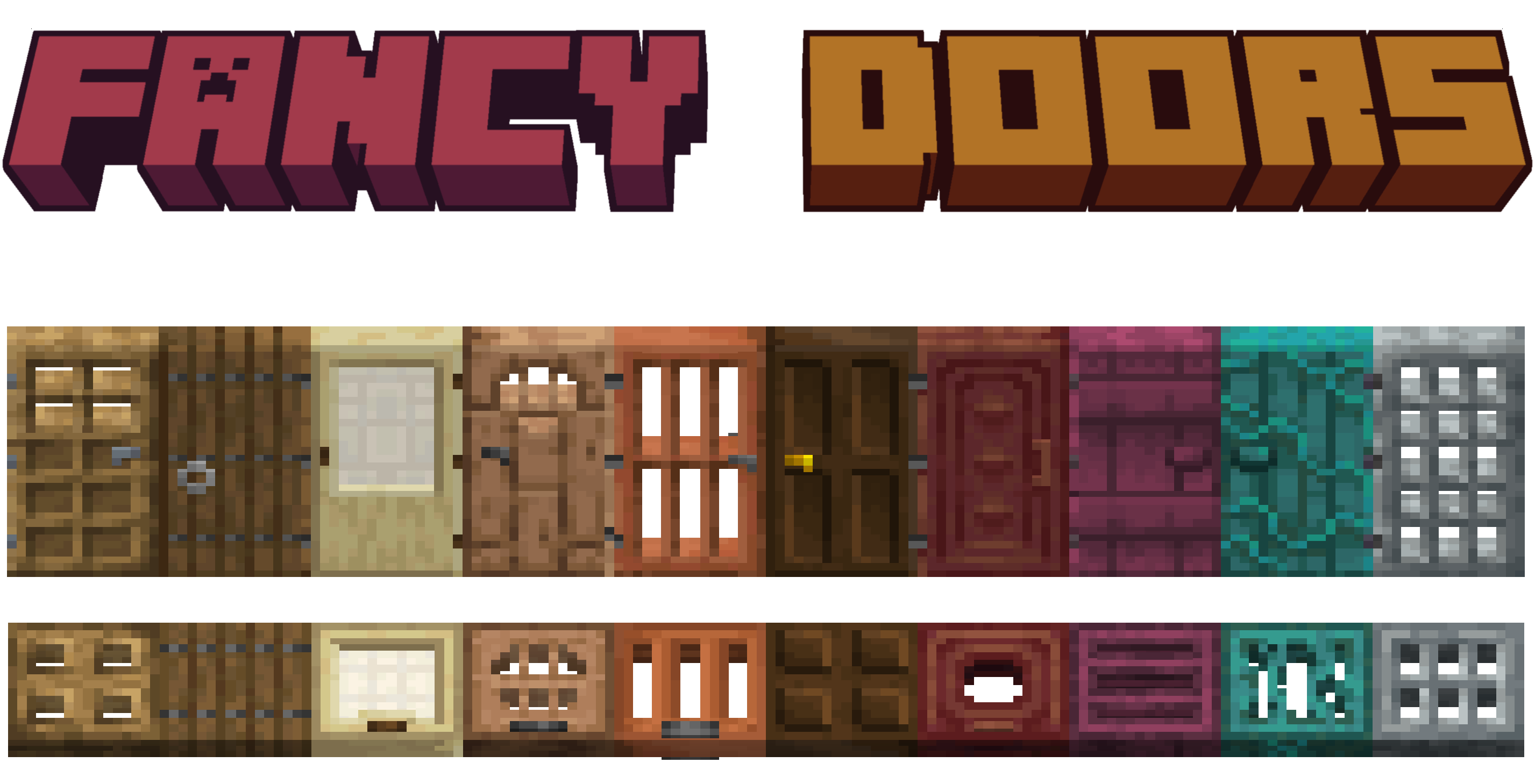 Fancy Doors для Майнкрафт 1.12.2