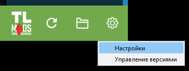 Вход в настройки TLauncher