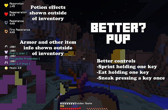 Better PvP 1.15.2 скриншот 1