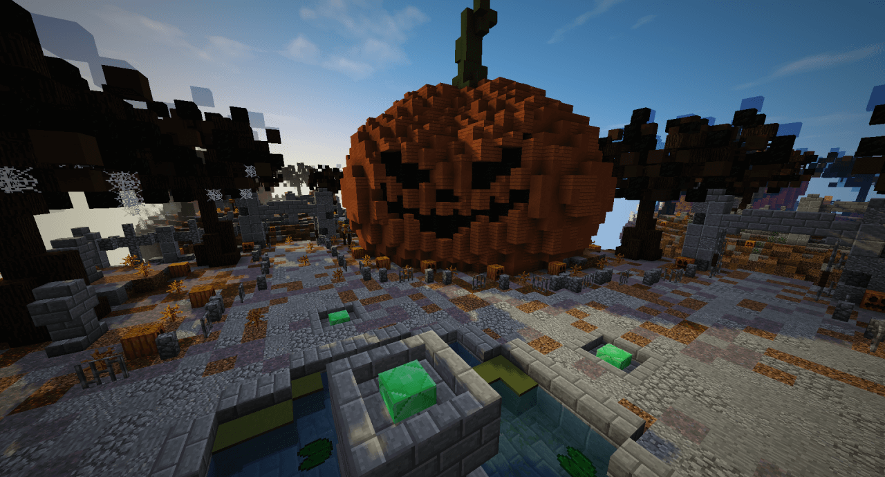 Карта Halloween BedWars скриншот 1