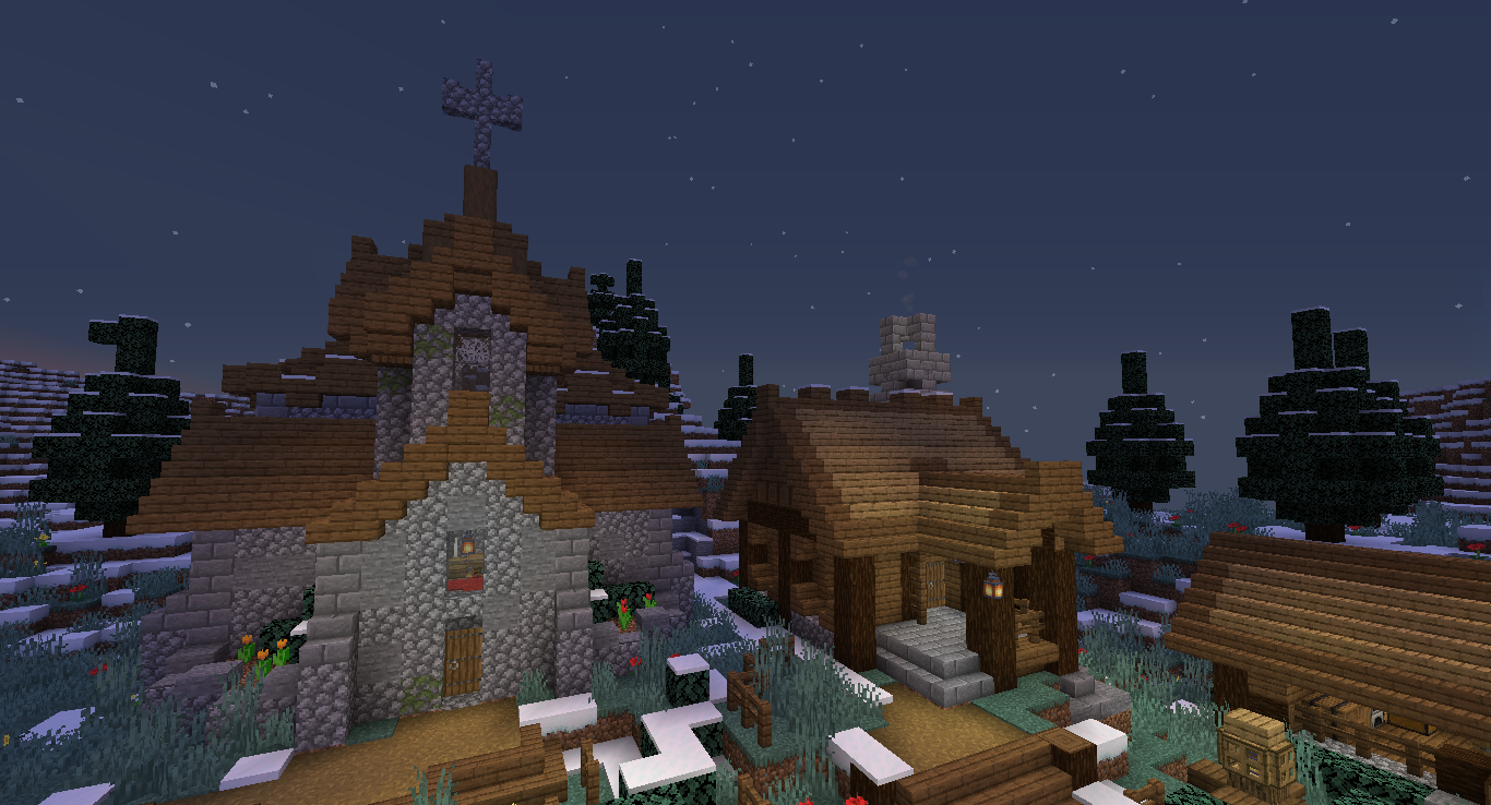 Карта Зимняя деревня скриншот 1