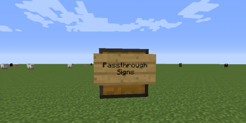 Passthrough Signs 1.14.4 screenshot 1