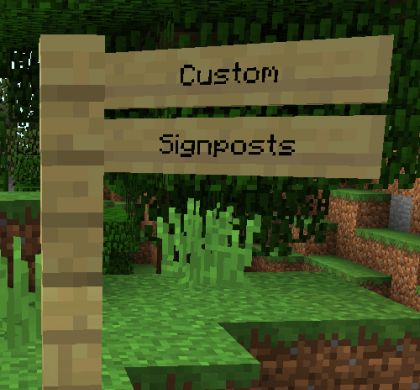 Custom Signposts 1.12.2 скриншот 1
