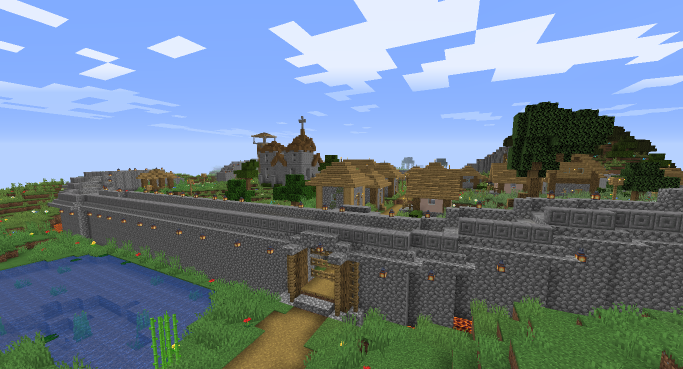 Карта Деревня для выживания с сюжетом скриншот 2
