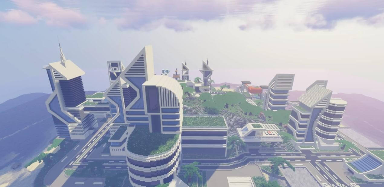 Карта Large Futuristic City скриншот 1