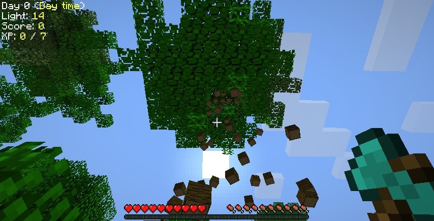 Tree Capitator mod MCPE 1.17 Free Download