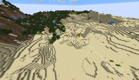 The desert biome near the mushroom forest screenshot 2