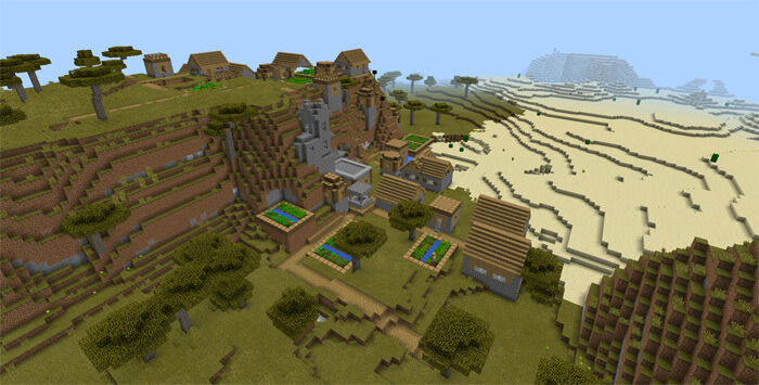 Деревня Minecraft PE