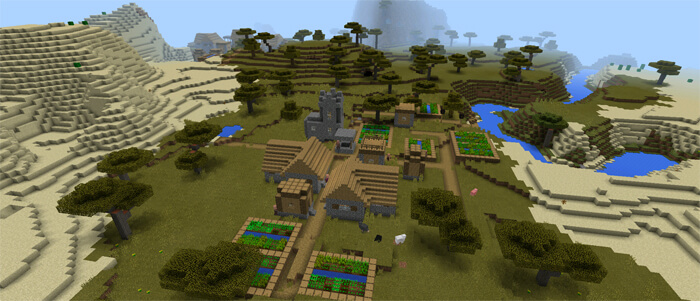 Два пустынных храма и две деревни в саванне скриншот 5