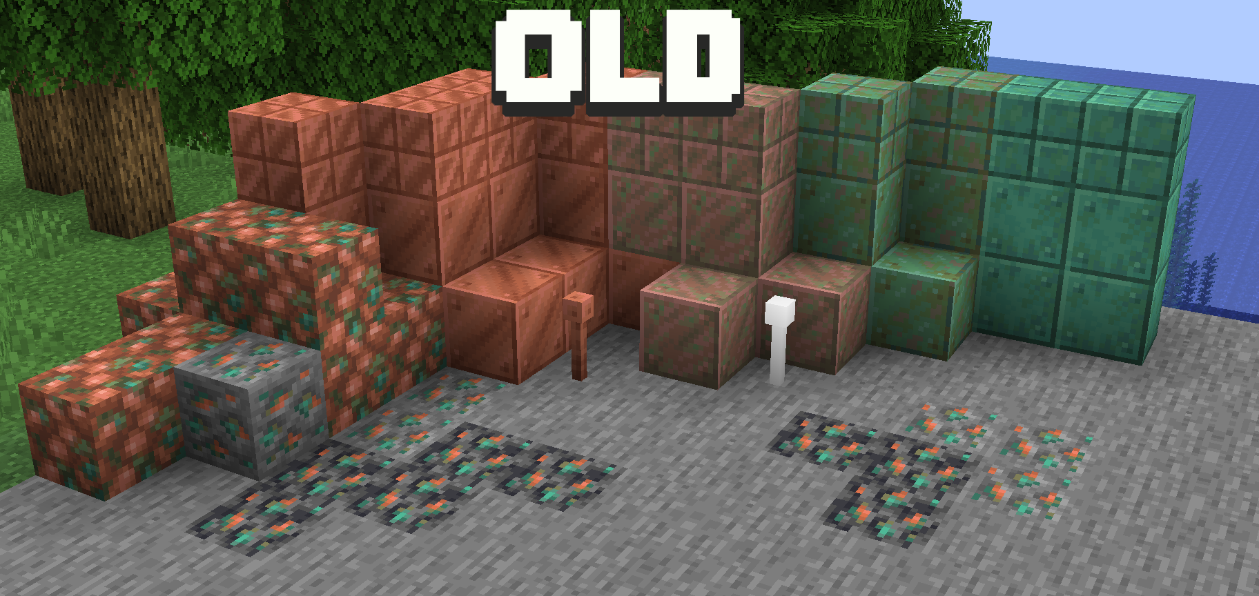 Different Copper Blocks Minecraft Texture Pack