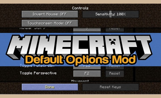 Default Options screenshot 1