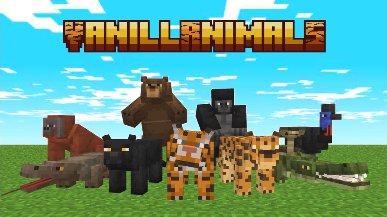 Vanilla animals expanded. Животные в ванильном МАЙНКРАФТЕ. Mobs animals Minecraft Mod. Figura Mod Minecraft. Minecraft Vanilla animals Addon.