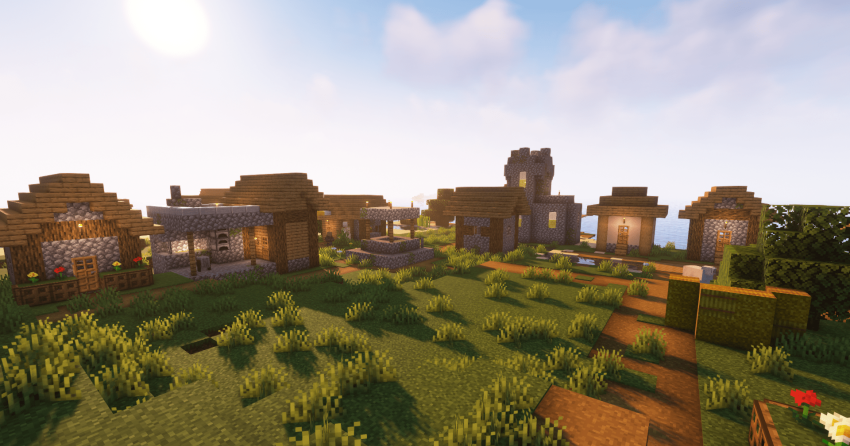 Большая прибрежная деревня рядом с кораблем screenshot 3