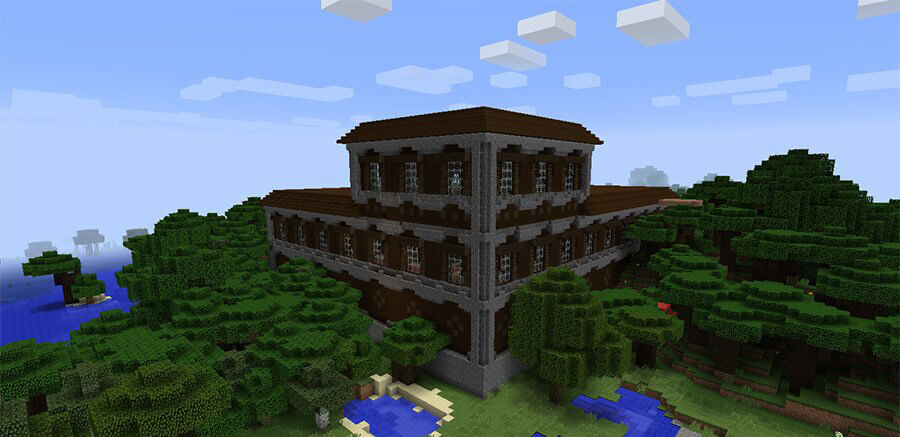 Woodland Mansion Minecraft PE 1.1