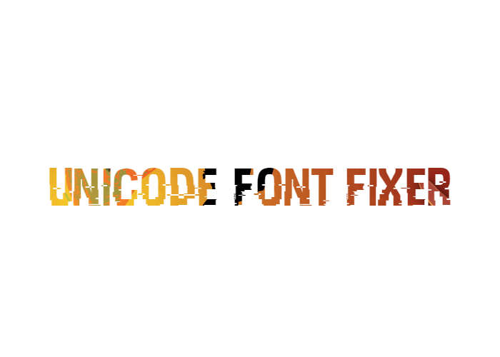 Unicode Font Fixer скриншот 1